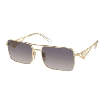 PRADA Irregular Shape Sunglasses Men's Gold