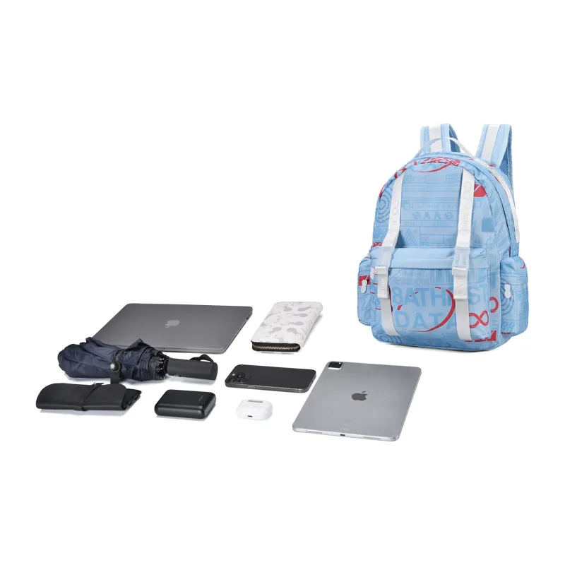 8atheist Polyester Backpack Multi Compartment Backpack Regular Unisex Haze Blue-5