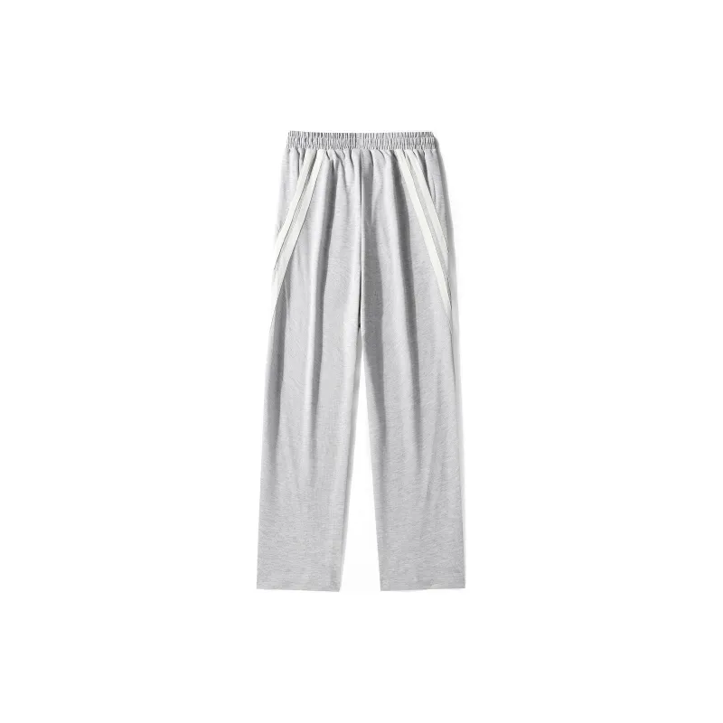 TEN MIRO Casual Pants Unisex Heather Gray-1
