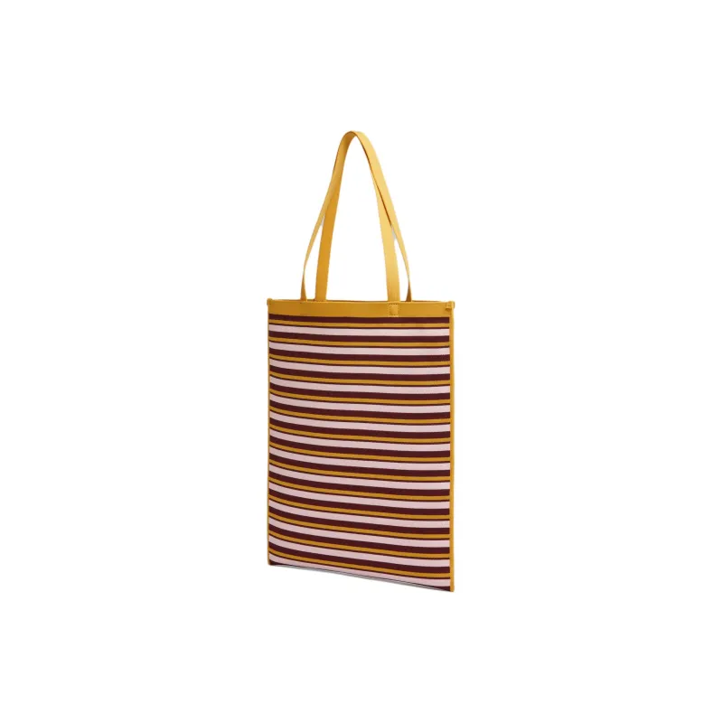 MARNI Striped Logo Patch Tote Bag-2