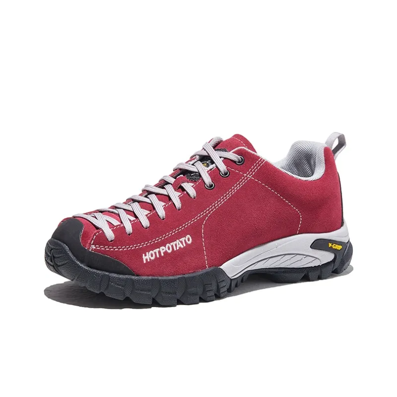 HOT POTATO Slip Resistant, Abrasion Resistant, Lightweight Coverage Hiking Shoes Unisex Red-1