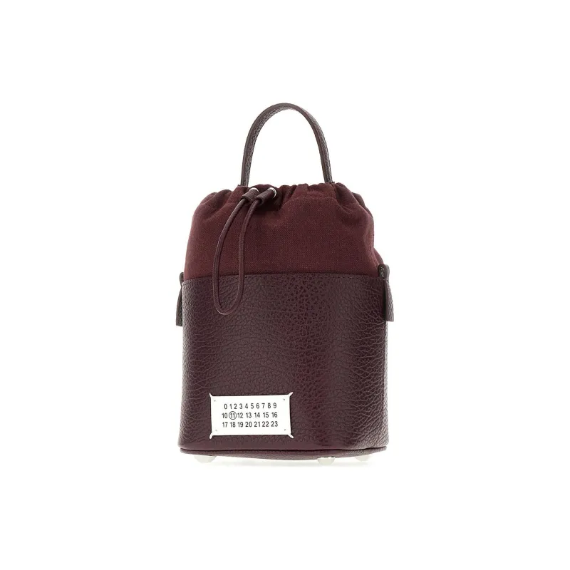 Maison Margiela Numbers Patch Drawstring Bucket Bag-1