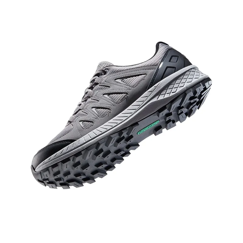 HOT POTATO Anti Slip Wear Resistant Breathable Lightweight Low Top Trekking Shoes Unisex Gray-3