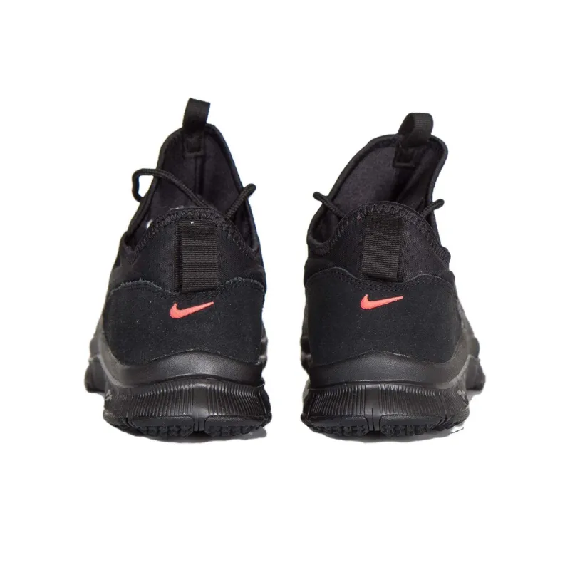 Nike Free Ace Lthr Black Black Hyper Orange-3