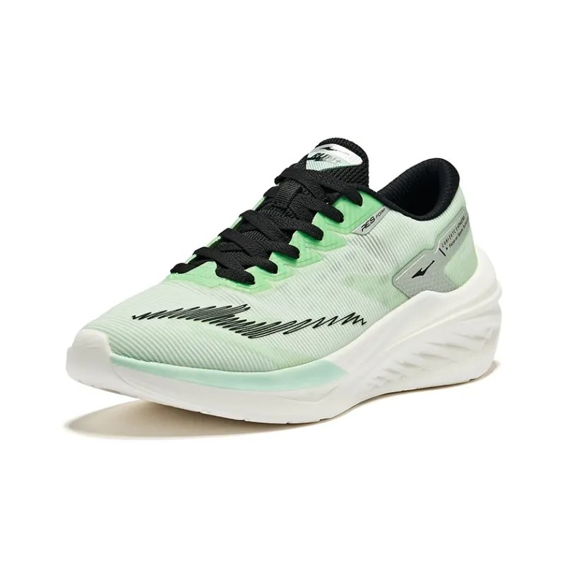 Erke Speedrun 2.0 Cushioning Breathable Low-Top Running Shoes Men's Lime Green Right Black-2