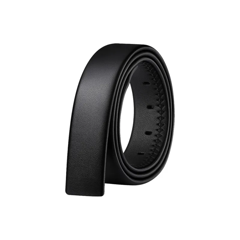 NIUMJ Soft, High Quality Top Grain Cow Leather Pin Buckle Leather Belts Men's Width 3.8cm-4