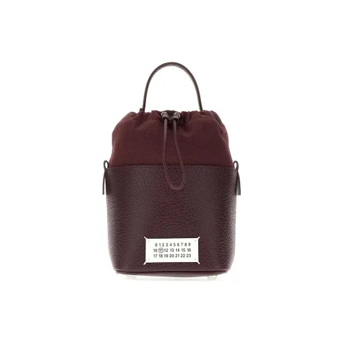 Maison Margiela Numbers Patch Drawstring Bucket Bag