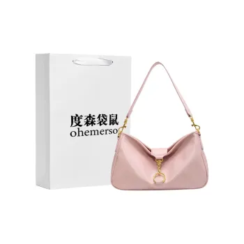 Dusen Kangaroo PU Shoulder Bag, Handbag Women's Pink/Black/Coffee