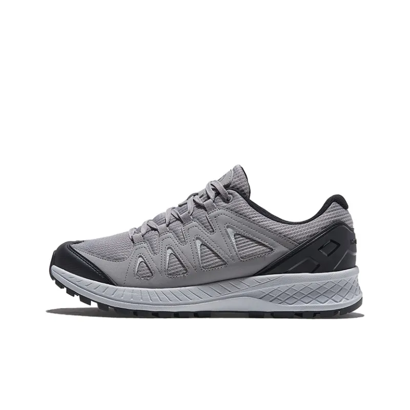 HOT POTATO Anti Slip Wear Resistant Breathable Lightweight Low Top Trekking Shoes Unisex Gray-0