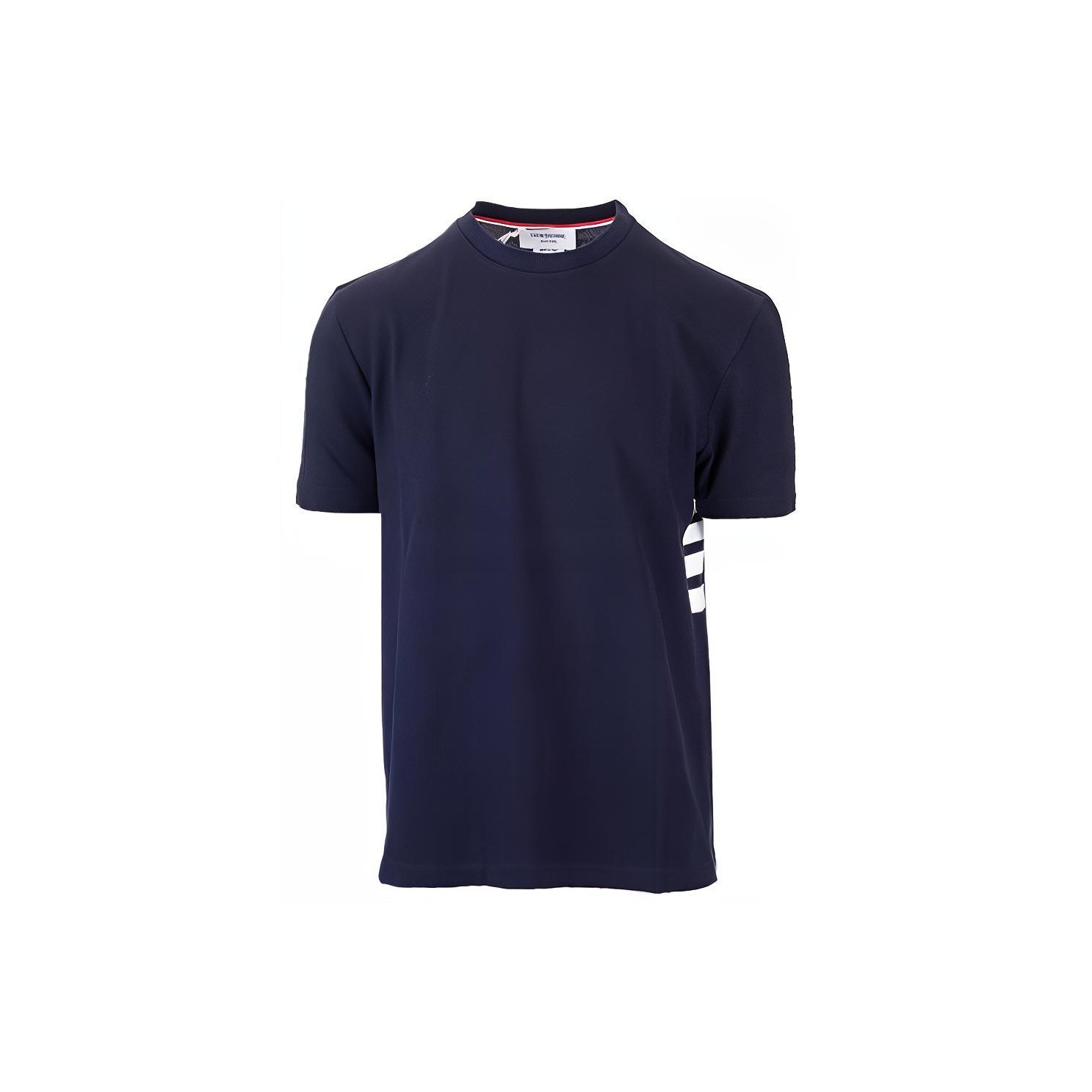 【送料&関税込】Thom Browne Cotton Crew-neck T-shirt THOM BROWNE Crewneck T-Shirt - POIZON