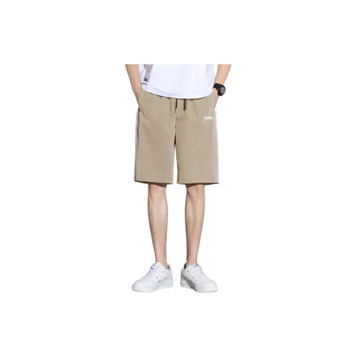 Tonlion Casual Shorts Men Khaki