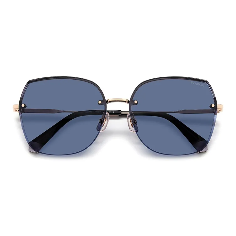 Polaroid Irregular Shape Polarized Sunglasses Unisex Blue Lens-1