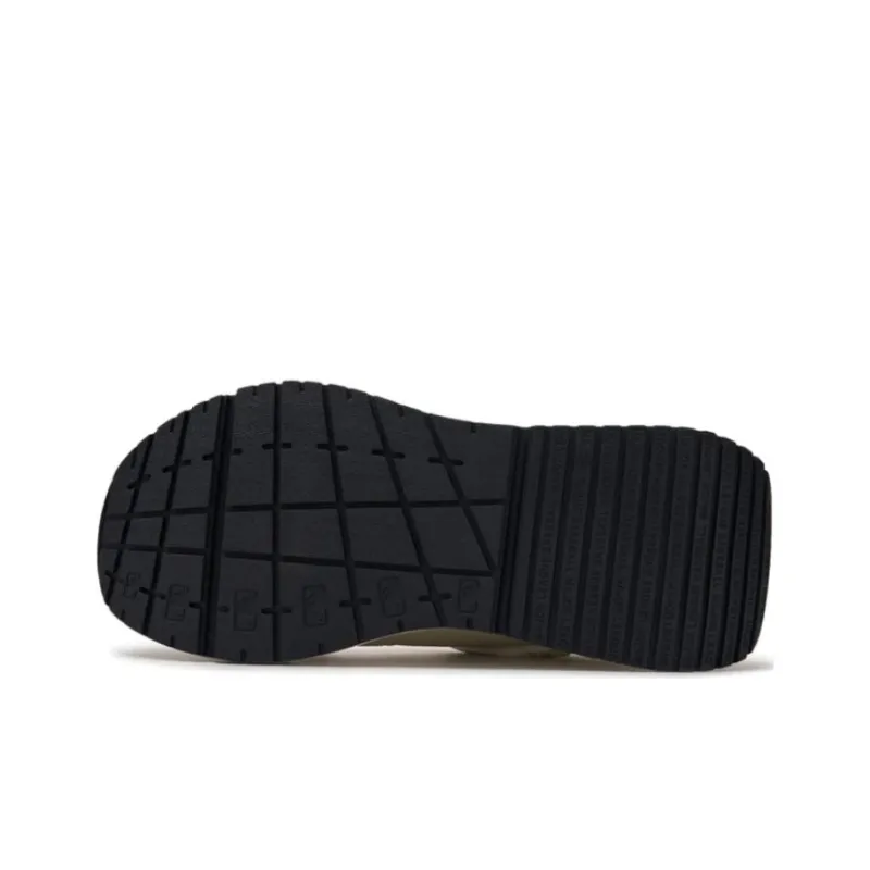 MLB Chunky Runner Anti Slip Wear Resistant Low Top Casual Running Shoes Unisex Beige Black-5