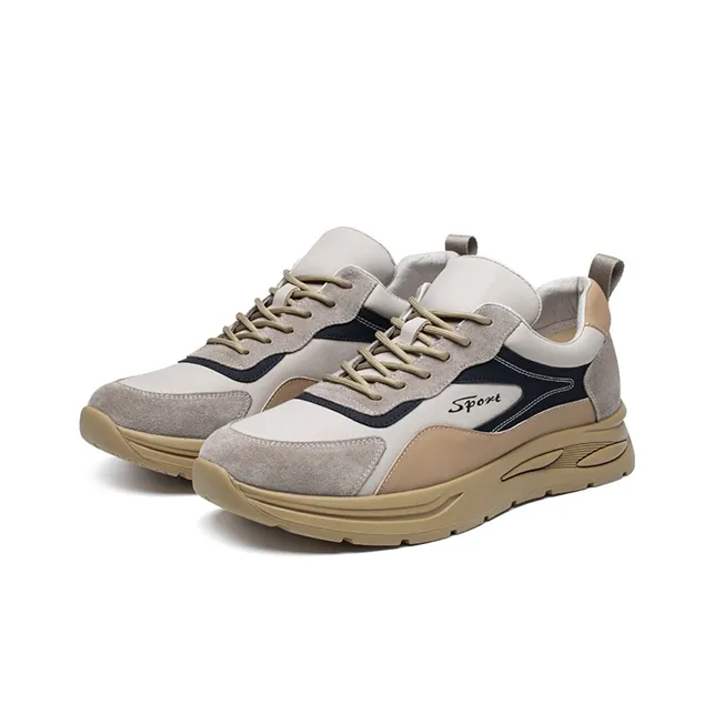 He Jinchang Low Top Casual Shoes Men's Earth Yellow-4