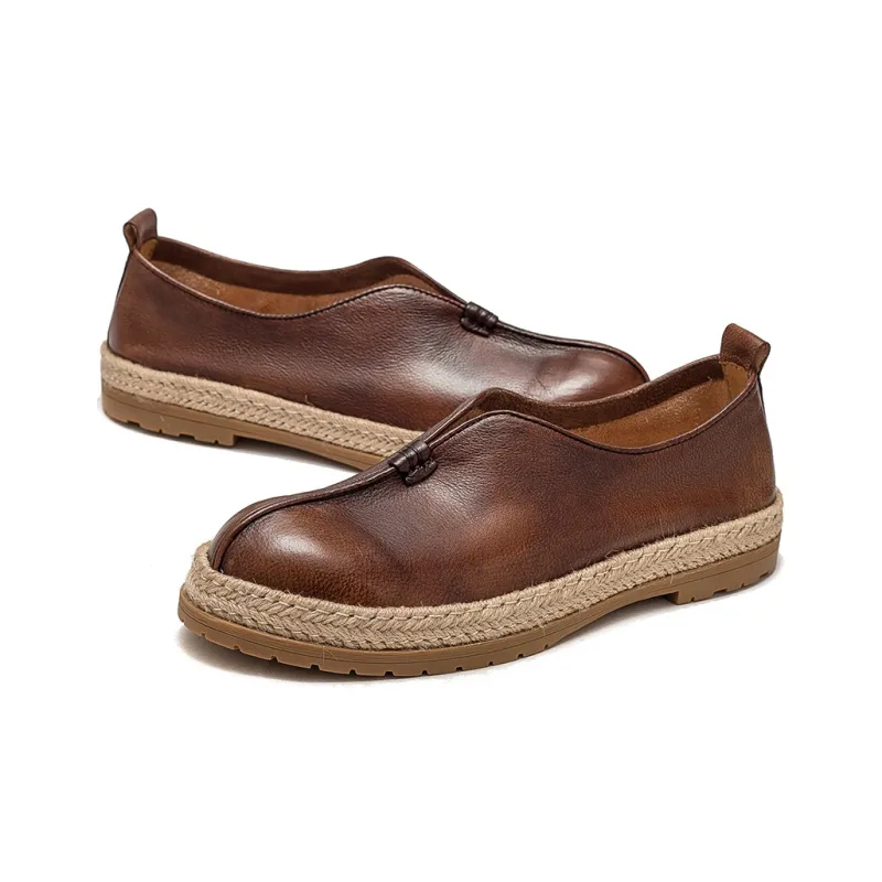 MATA Men's Casual Shoes Men Low Top Brown-3