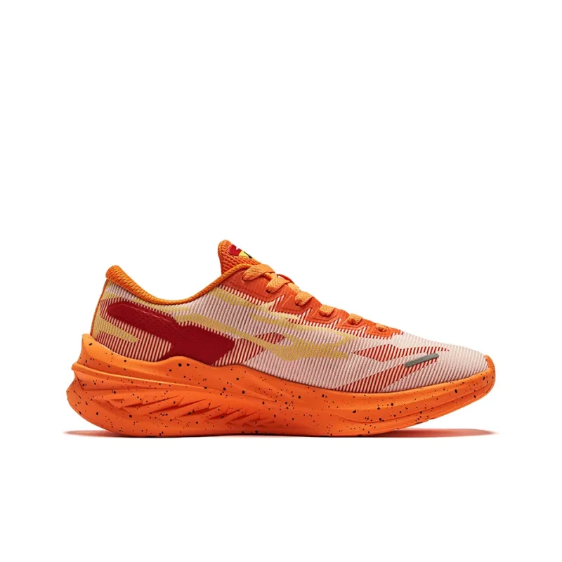 Erke Speedrun 2.0 Cushioning Breathable Low-Top Running Shoes Men's Alke White Grapefruit Color-1