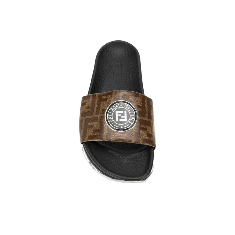 FENDI Slide Slippers Men's Umber-5