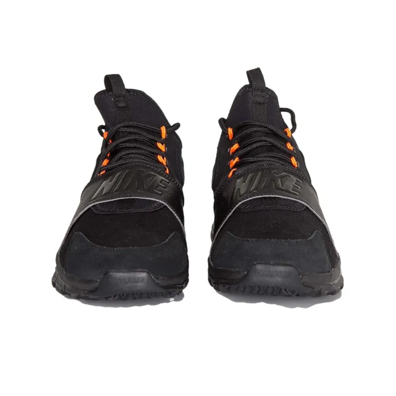 Nike Free Ace Lthr Black Black Hyper Orange-2