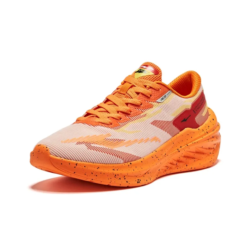 Erke Speedrun 2.0 Cushioning Breathable Low-Top Running Shoes Men's Alke White Grapefruit Color-2