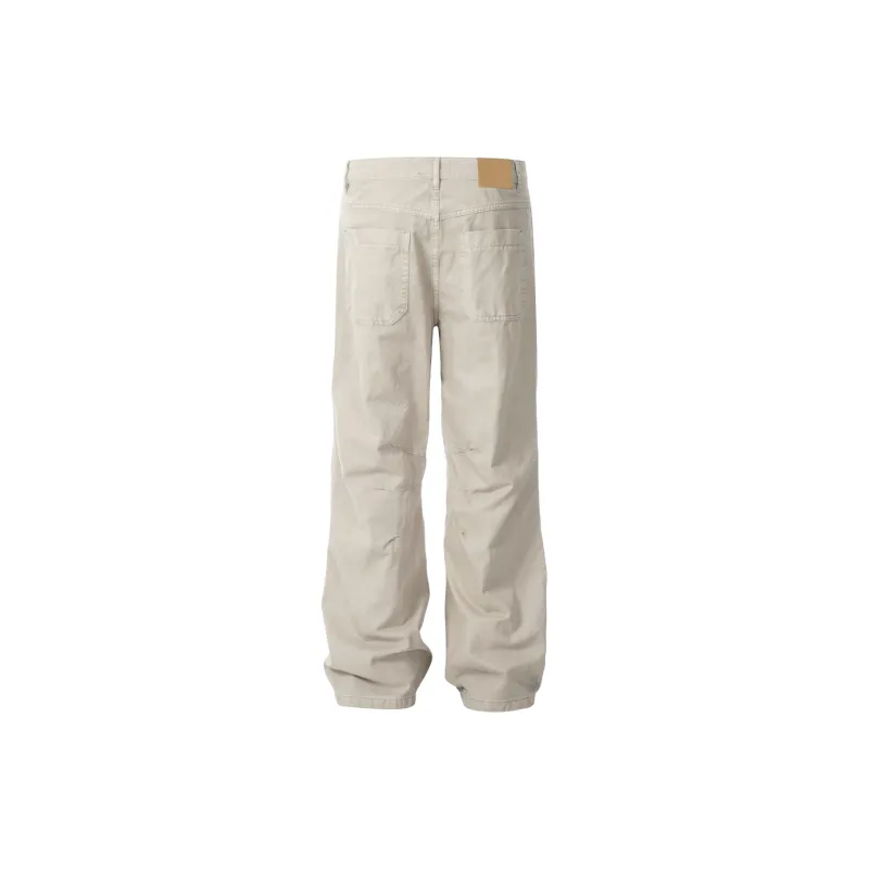 Lulifama Jeans Unisex Light Khaki-1