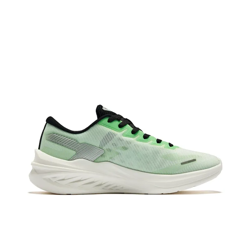 Erke Speedrun 2.0 Cushioning Breathable Low-Top Running Shoes Men's Lime Green Right Black-1