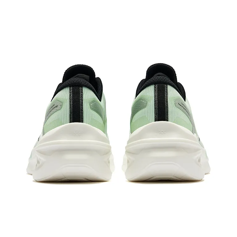 Erke Speedrun 2.0 Cushioning Breathable Low-Top Running Shoes Men's Lime Green Right Black-3