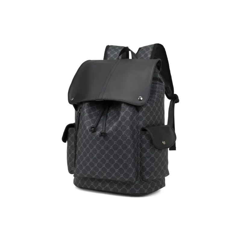 Slazenger PVC Backpack Unisex Black Gray-1
