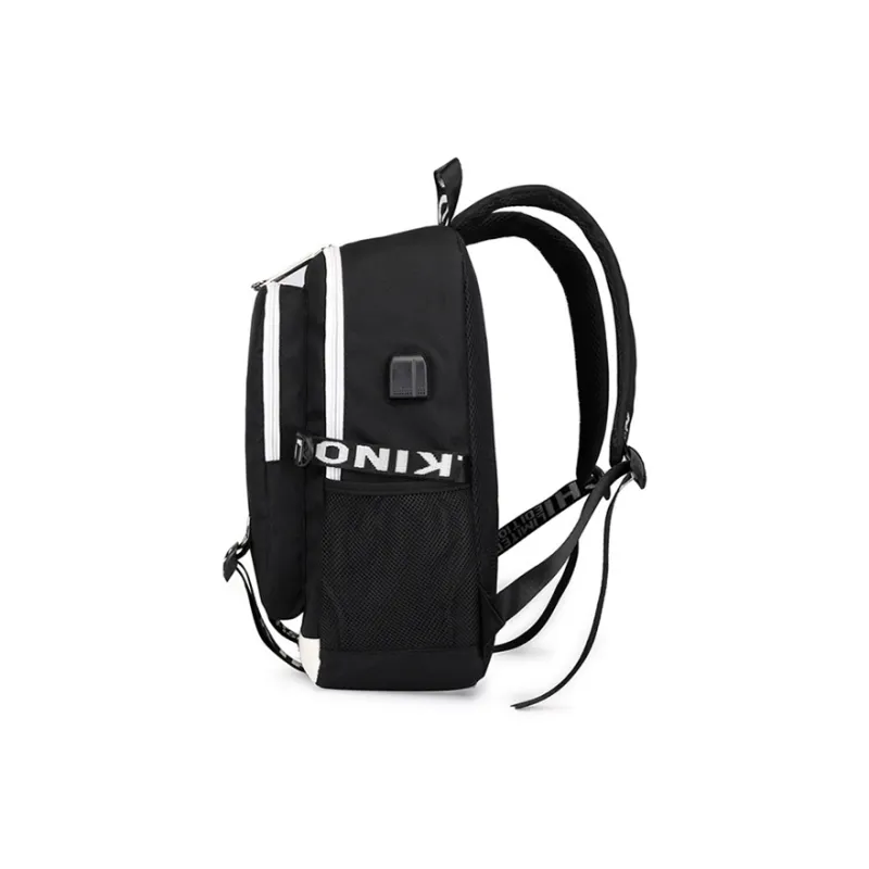 GKY Oxford Fashion Backpack Double Shoulder Backpack Regular Unisex Black-3