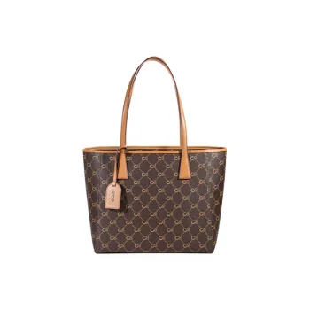 COOGI Synthetic Leather Tote Tubas Women's Coffee