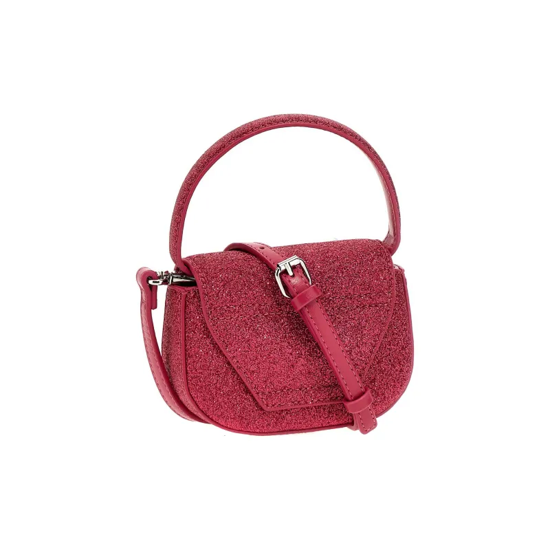 DIESEL Polyethylene Shoulder Bag, Crossbody Bag, Handbag Extra Small Women's Fuchsia-1
