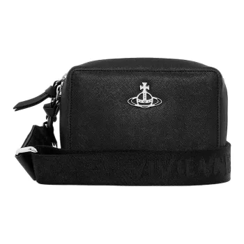 Vivienne Westwood Leather Camera Bag, Shoulder Bag Regular Women's Black