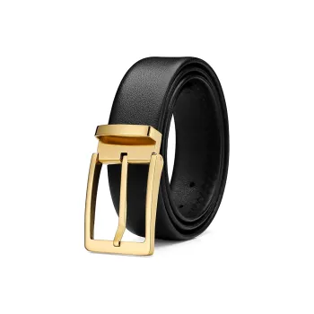 BISON DENIM Leather Belts Men