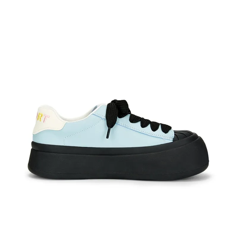 KARLIE KELLER Wear-resistant Lightweight Breathable And Non-slip. Low-Top Skateboard Shoes Women's Blue-1