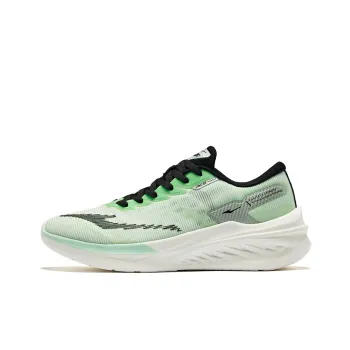 Erke Speedrun 2.0 Cushioning Breathable Low Top Running Shoes Men's Lime Green Right Black