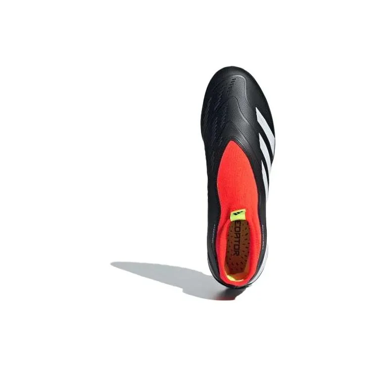 Adidas Predator 24 League Laceless Turf Core Black Cloud White Solar Red-4
