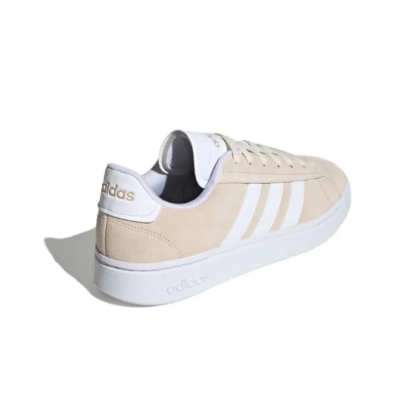 Adidas Neo GRAND COURT Alpha Cushioning Wear Resistant Low Top Skateboard Shoes Men's Beige-4