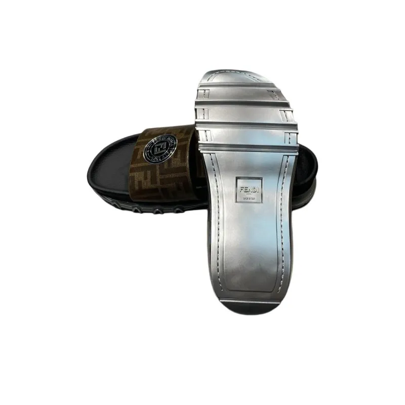 FENDI Slide Slippers Men's Umber-6