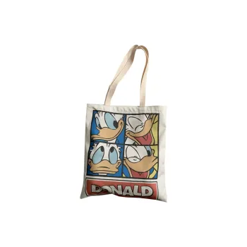Disney Canvas Shoulder Bag Unisex Ba White