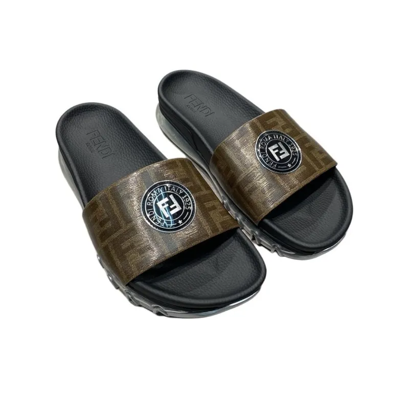 FENDI Slide Slippers Men's Umber-2