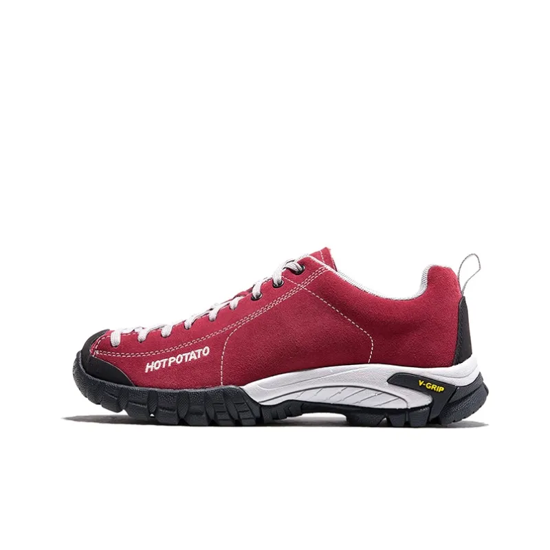 HOT POTATO Slip Resistant, Abrasion Resistant, Lightweight Coverage Hiking Shoes Unisex Red-0