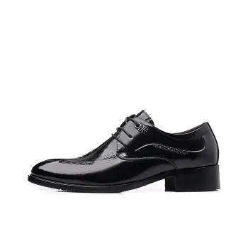 Romon Dress Shoes Men Low-Top Black