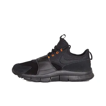 Nike Free Ace Lthr Black Black Hyper Orange