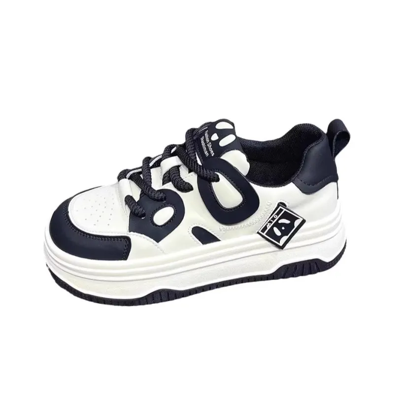 Luji Slip Resistant Low Top Skateboard Shoes Women's Black-0