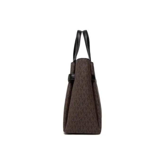 MICHAEL KORS Artificial Leather Shoulder Bag, Crossbody Bag, Handbag Medium Size Women's Dark Brown/Black-3