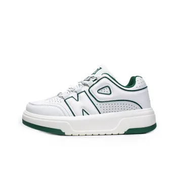 Pnj Slip Resistant Cushioning Abrasion Resistant Mid Top Skateboard Shoes Unisex Emerald Green