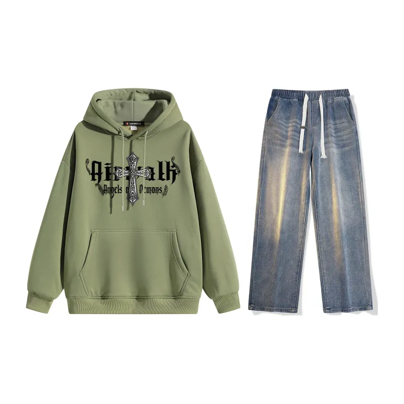 Airwalk Sweatshirt Sets Unisex-23