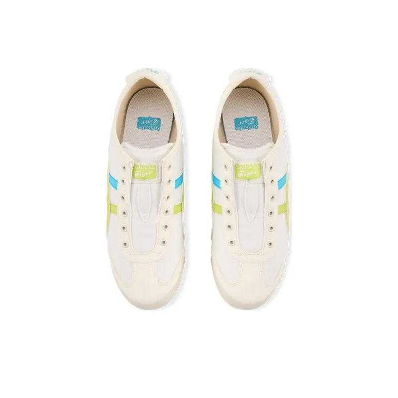 Onitsuka Tiger Mexico 66 Slip On Cream/Neon Lime-2