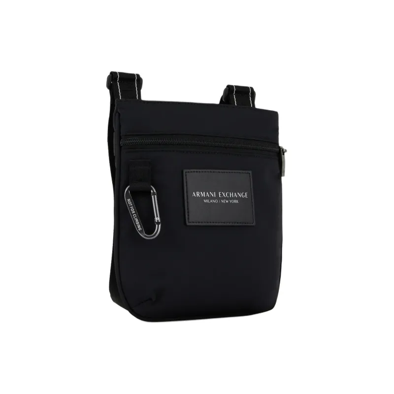 ARMANI EXCHANGEAE Polyamide Messenger Bag, Crossbody Bag, Shoulder Bag Trumpets Men's Black-1