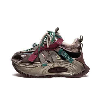MATA Anti Slip And Wear Resistant Lightweight Height Increasing Low Top Chunky Sneakers Women's