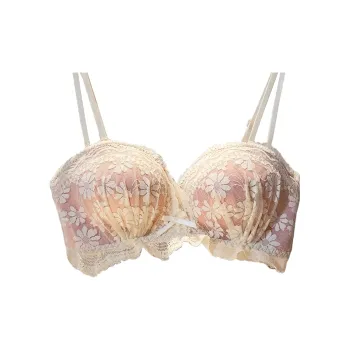 Flowers In Water Bra Women's Apricot Pink